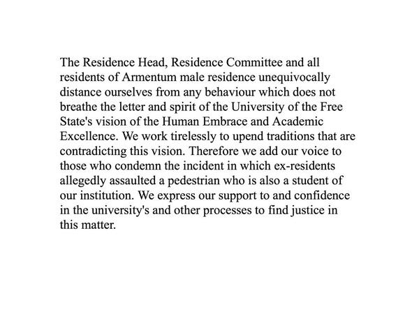 Official Armentum statement <a href="/UFS_SRC/">UFS SRC</a> @JJ_UFS <a href="/UFSweb/">UFS</a>