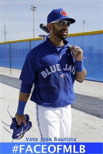 TBJLive's tweet photo. RT if you think @JoeyBats19 is the #FaceofMLB! #JoseBautista http://t.co/Z4n3Fb1jMn
