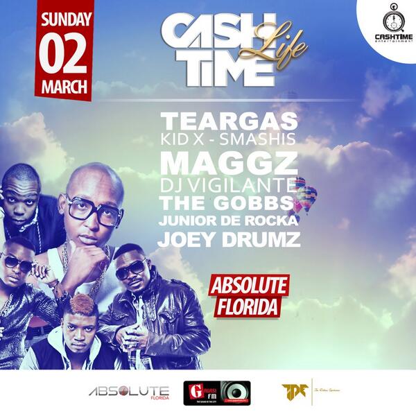 MrCashtime's tweet photo. Come party with us in Dbn over the #MetroFmAwards weekend!!! 03-03-14 Cashtime Life at #AbsoluteFlorida---> http://t.co/aTbqIh7W6L