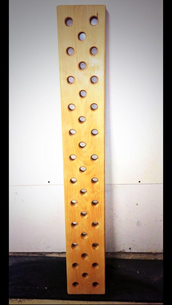 You have a strong upper body? That's cute. The climbing peg board might say differently. #CrossFit #Legion #ninja