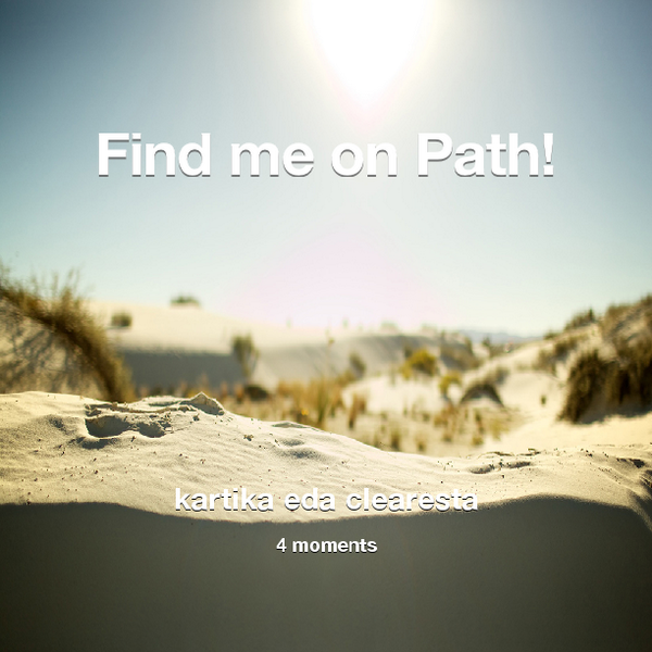 KakaClearesta's tweet photo. Find me on #Path now! Go to: http://t.co/kHaXl2OO8n! #thepersonalnetwork http://t.co/YDgLlDrnF9