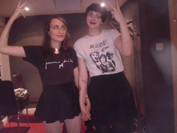 sad13's tweet image. our last show w/ @JOANNAGRUESOME is brighton at @greendoorstore 2nite. will @alannamcardle_ &amp;amp; i match outfits again?