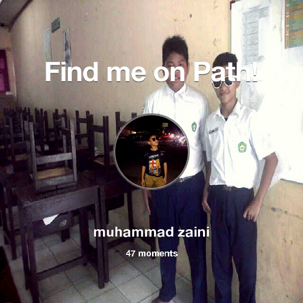 IzaiSmisa's tweet photo. I've shared 47 memories with my friends on #Path - see them now at http://t.co/YAi0oHv0f5! #thepersonalnetwork http://t.co/gHJcqrYBqN