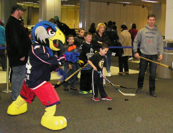 Great time yesterday at Tower Square's Interactive Hockey Event with the Springfield Falcons!