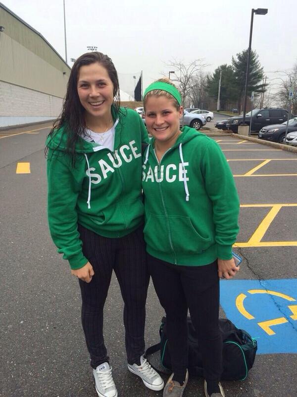 saucehockey's tweet photo. And @meganebozek &amp; @Bdecker14 from Team USA in matching Sauce. Bozek is featured in our SS14 look book coming soon. http://t.co/FslePP8OzJ