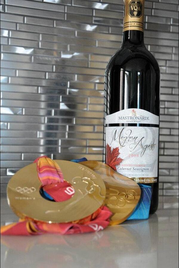A third gold medal would look awfully great next to our 2008 Meghan Agosta Cab. Sauv. Go Canada Go!