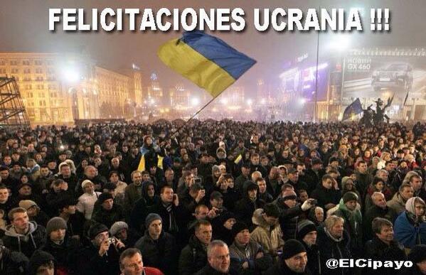 RUEDALOOOOO!!!! En Ucrania TRIUNFO EL PUEBLO llaman a elecciones adelantadas. Fuerza y animo mi Venezuela si se Puede