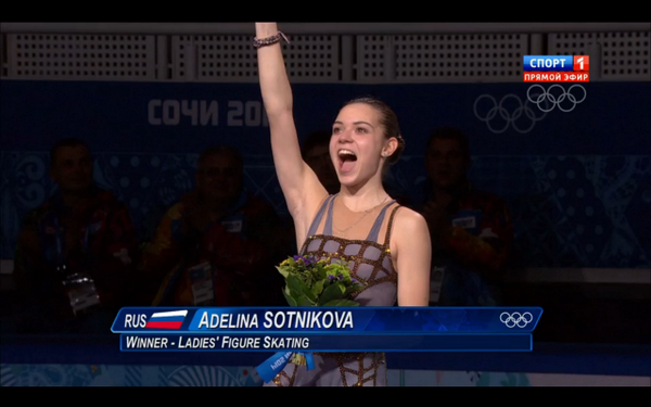 Наша золотая девочка, СПАСИБО ЗА ПОБЕДУ! СПАСИБО ЗА ЗОЛОТО!
#Sochi2014  #Сотникова #Сочи2014 #Фигурноекатание