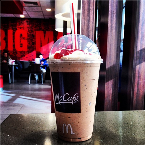 Nothing beats your 1st sip of a @McCafe Chocolate Covered Strawberry Frappé. Except maybe your 2nd.