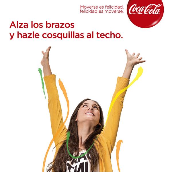 CocaColaCol's tweet photo. Después de alzar tus brazos, dale RT porque #FelicidadEsMoverse http://t.co/aiSFNIFbVQ