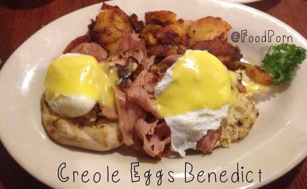 rezando88's tweet photo. #KenyangKeles RT @FoodPorn : Eggs Benedict from Lucille’s Creole Cafe, #Denver, #Colorado http://t.co/xV0cCthEBc