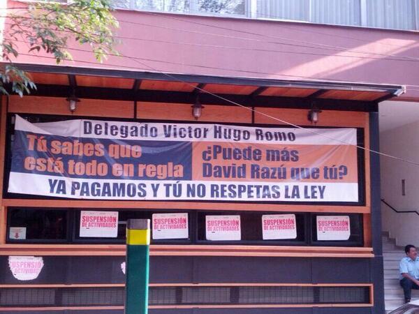 <a href="/vromog/">Victor Romo</a> <a href="/retioDF/">retioDF</a> <a href="/ManceraMiguelMX/">Miguel Ángel Mancera</a> <a href="/ElSinaia/">Restaurante SINAIA</a> esta es lamanta q le ardió,verdad señor delegado dela MH?no viole la ley!