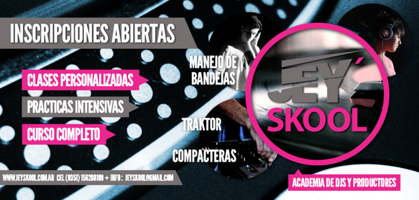 JeySkool's tweet photo. Inscripciones abiertas para curso de Dj y curso de Ableton Live !! 0351 156288109 - jeyskool@gmail.com http://t.co/ETRDGDdh8r