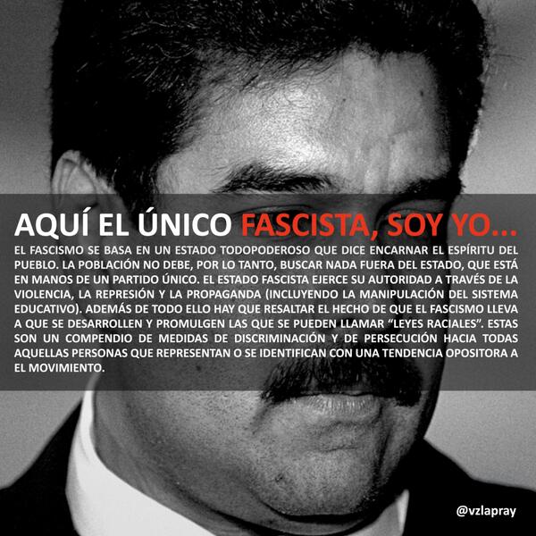 AQUí EL ÚNICO FASCISTA, SOY YO... #madurofascista #vzlapray #prayforvenezuela #chavistasdespierten #venezuela