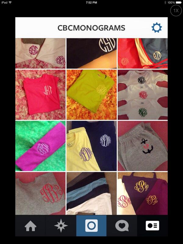 CBCMonograms's tweet image. Go check out some of our cute monograms on instagram! 😍😀