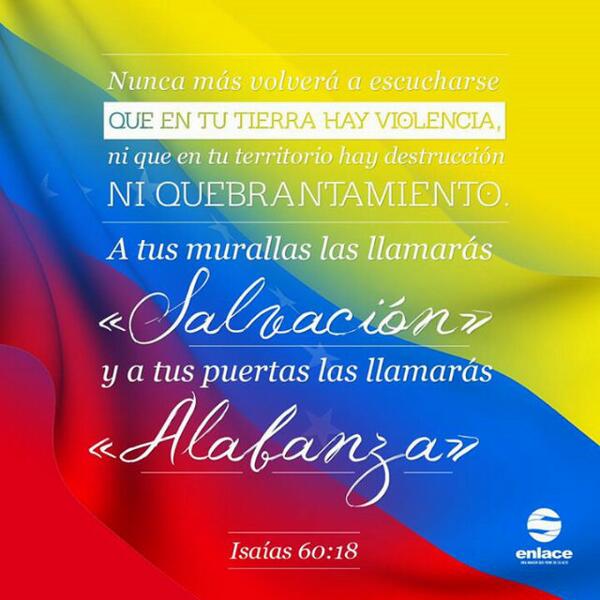 #EnlacePorVenezuela Unidos en oración por #Venezuela @eleazarvarela