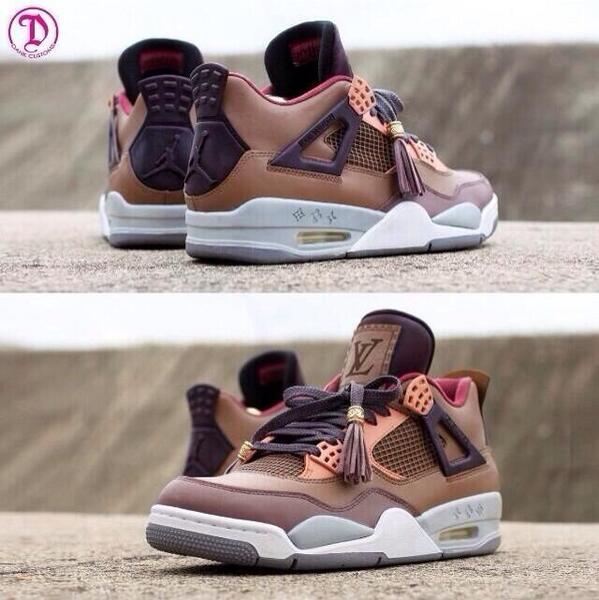 TuSaif_'s tweet photo. "@Designer_Porn: Louis Vuitton Jordan IV #DesignerPorn http://t.co/6njAGWjRsY"