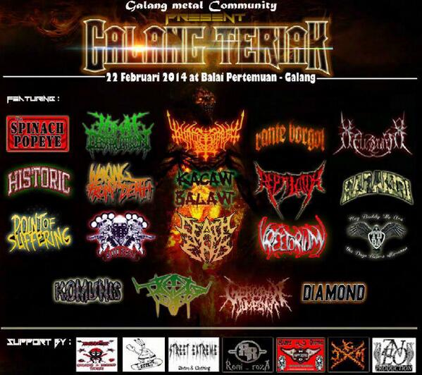 Besok!!! GALANG TERIAK 22 feb '14 at balai pertemuan-galang. featuring : <a href="/Spinachp0peye/">SPINACH POPEYE</a> @human_destruct and many more