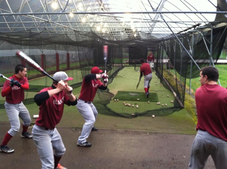 Willamette Baseball on Twitter "Extra BP under the lights http//t.co
