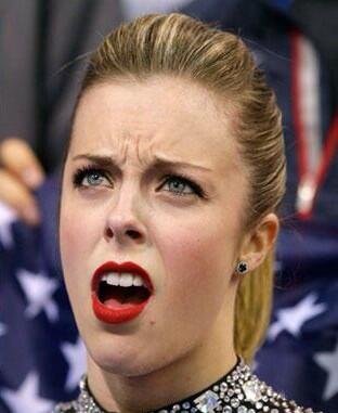 nascarcasm's tweet photo. Props to this US figure skater for her spot-on impression of Twitter's reaction to the Chase changes. #nascar http://t.co/Ran3FtmxOj