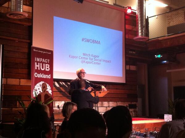 #mitchkapor at #SWOBMA talking about the importance of this initiative for us all
