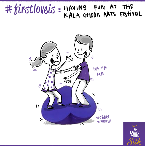 cadburysilk's tweet photo. Look out for a See-Saw at the Kala Ghoda festival.#FirstLoveIs all about experiencing new things together #PurpleLove http://t.co/vSrYUSyKTp