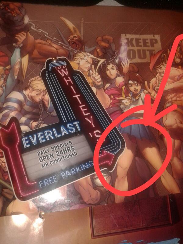 ONLYoneDICE's tweet image. #SnowedIn #StudioAntics. Noticed the muscley crotch on this lady..the "Eat at Whitey's" sign was tacked nearby lol