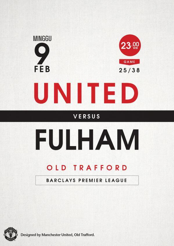 Manchester United vs Fulham | Old Trafford | Jam: 23:00 WIB | Live SCTV. #BPL #ManUtdDay