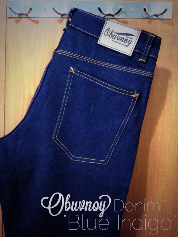 Ready Stock <a href="/obvny/">Obuvnoy</a> Denim "Blue Indigo"size 34 Slim Fit Cut. For another size and info text 081220200465