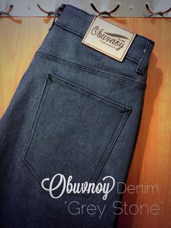 Ready Stock <a href="/obvny/">Obuvnoy</a> Denim "Grey Stone" size 30,32 Slim Fit Cut. For another size and info text 081220200465