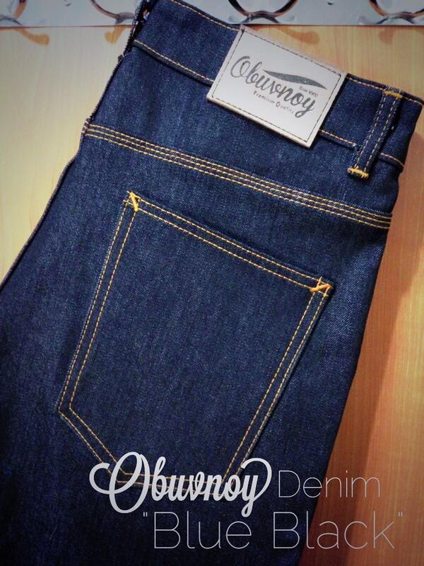 Ready Stock <a href="/obvny/">Obuvnoy</a> Denim "Blue Black" size 34 Slim Fit Cut. For another size and info text 081220200465