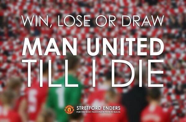 Win, lose or draw 

MAN UNITED TILL I DIE!.

#MUFC #MANUTD