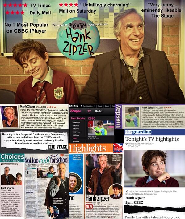 Here are all our lovely reviews. Thank you Mr and Mrs reviewers!

<a href="/hwinkler4real/">Henry Winkler</a> #HankZipzer