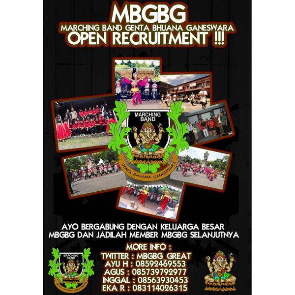 Bagi teman teman mahasiswa yang berminat bergabung di UKM MB GENTA BHUANA GANESWARA bisa daftar sekarang !!!