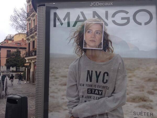 Strambotic's tweet photo. La infanta Cristina, nueva imagen de Mango. http://t.co/Squ4s2DDB7