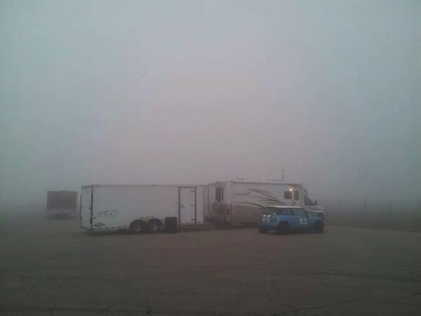 bjmcsm's tweet photo. Foggy morning at MSR Cresson. Looks like it will be a delayed start. http://t.co/NqLQS77pv5