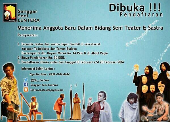 dedypenghulu's tweet photo. Dibuka penerimaan anggota baru @Ss_Lentera | 10-20/2/2014, biaya 50rb | info lebih lanjut ke @oge_chan 085241060604 | http://t.co/QG0SwiysOq