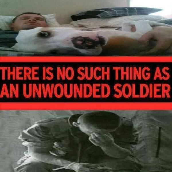 TeamUSAtroops's tweet image. There is no such thing as an unwounded soldier #Army #Navy #AirForce #Marines #CoastGuard #ptsd