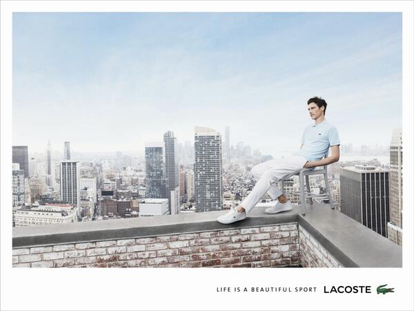 Lacoste's tweet photo. Living on the edge. #LiveBeautifully #SS14 #LACOSTE http://t.co/5MUWAJ4zIk