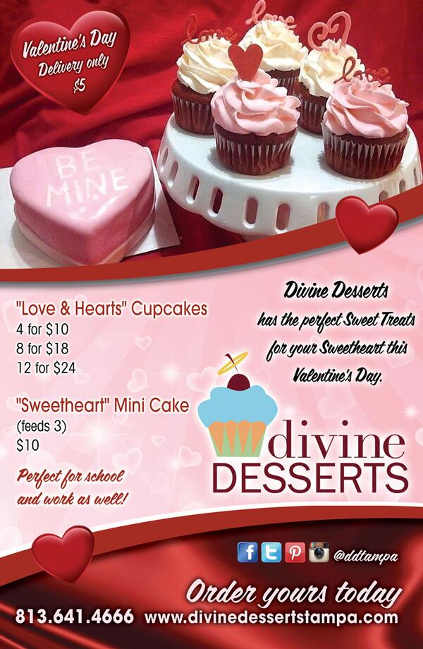 ddtampa's tweet photo. Need sweet treats for your sweetheart, school or work this #ValentinesDay ?  Order #cupcakes and mini #cakes today. http://t.co/IUUGSeXC5C