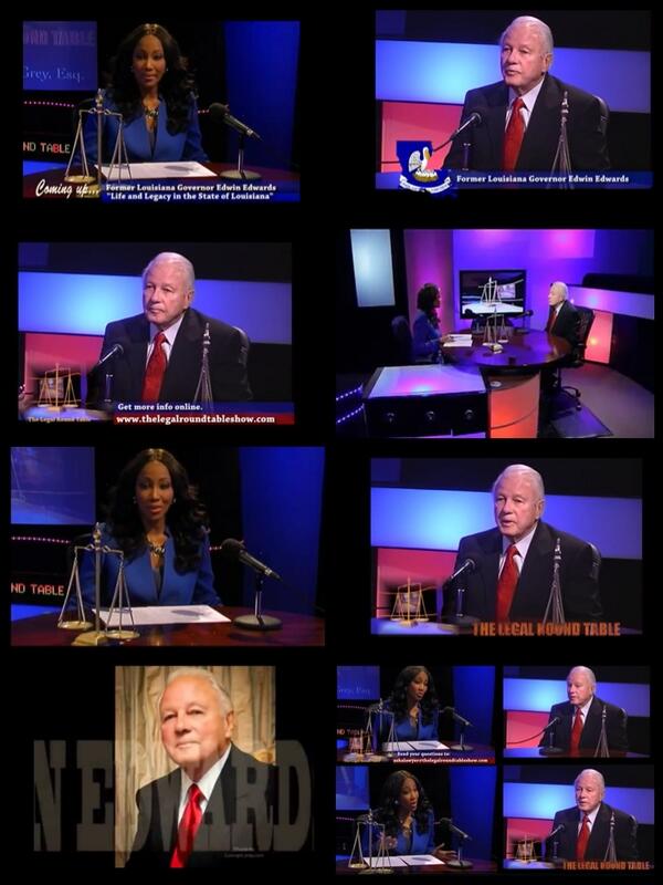 LegalRoundTable's tweet photo. Few shots from my interview with Governor Edwin Edwards airing tonight at 6:30PM Ch.19 Baton Rouge. http://t.co/iwCqZB3jW9