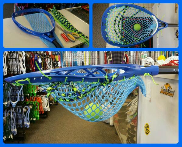 FastbreakSport1's tweet photo. #BeforeAndAfter STX Eclipse with #12diamond mesh. @TizzleSTX @JimalaxHQ #goalieproblems #NoRebounds #lacrosse #custom http://t.co/X1mOH0VV4a