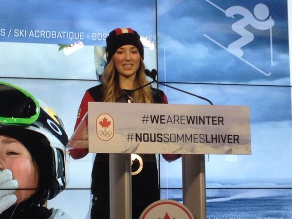 Equipe_Canada's tweet photo. "Votre support est incroyable." - Chloé Dufour-Lapointe, médaillée d'argent. #noussommeslhiver @3_SDL http://t.co/WmUniNK3bv