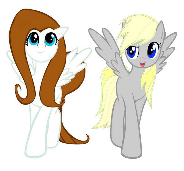 ((Yay, we're close to 400 followers! Me and @mlp_TaylorM.))
