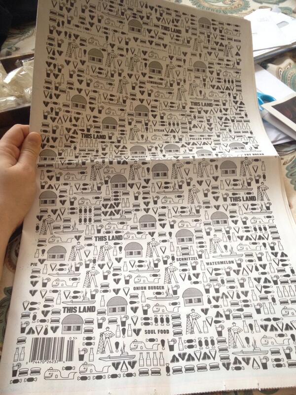 Really digging the cover of this week's <a href="/thislandpress/">This Land Press</a> and the awesome graphics inside