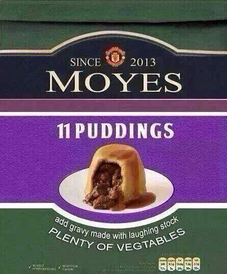 FBAwayEnds's tweet photo. Moyes puddings #MUFC #MUFCvFFC http://t.co/KtuniXvsbp