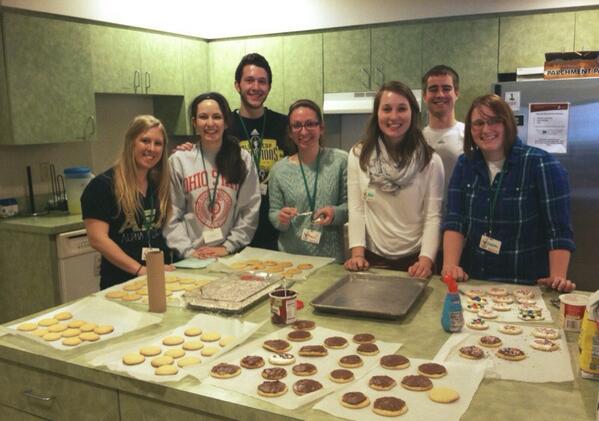 Making cookies at the Ronald McDonald House! :)