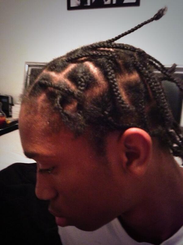 Marquise on X: Getting my hair braided. #plats #braids #braided