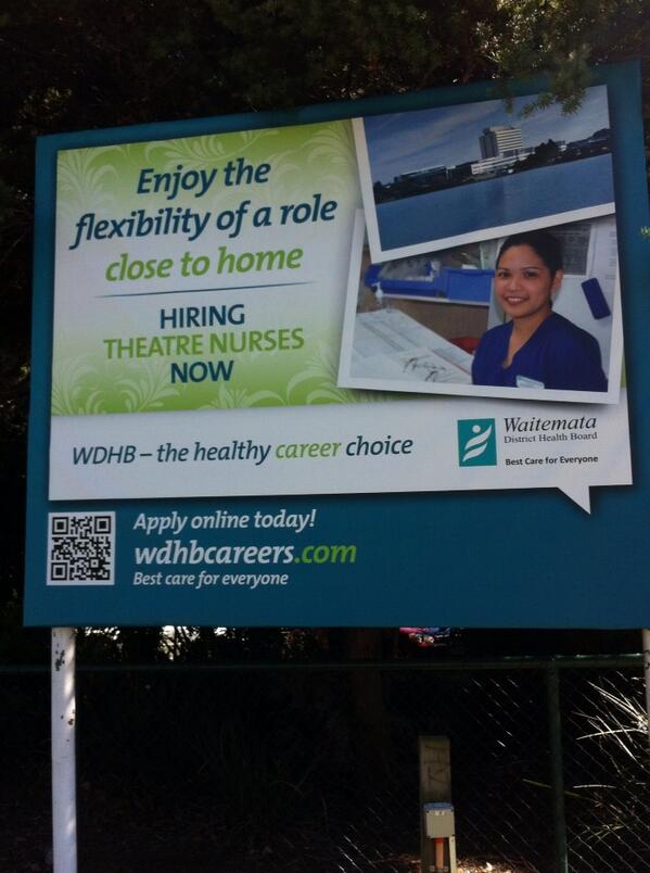 Check out our latest billboard #theatrenurses