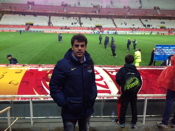 EdgarEnrich's tweet photo. Recital del Barça a Sevilla!!! Bona reacció de l'equip després d'un inici complicat! #sánchezpizjuan #líders http://t.co/vvS3YY1sFT